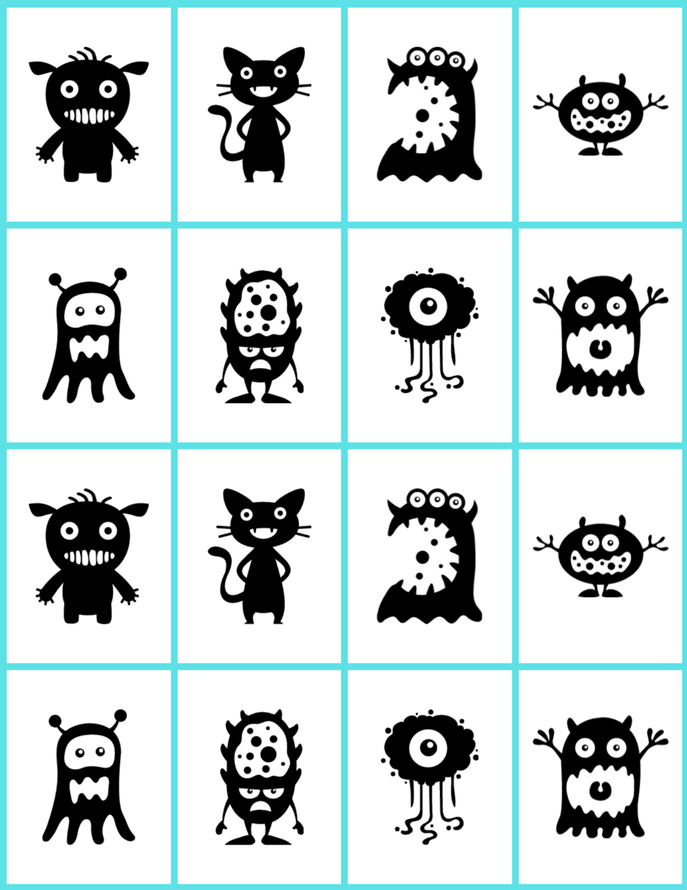 Memory Game Printable
