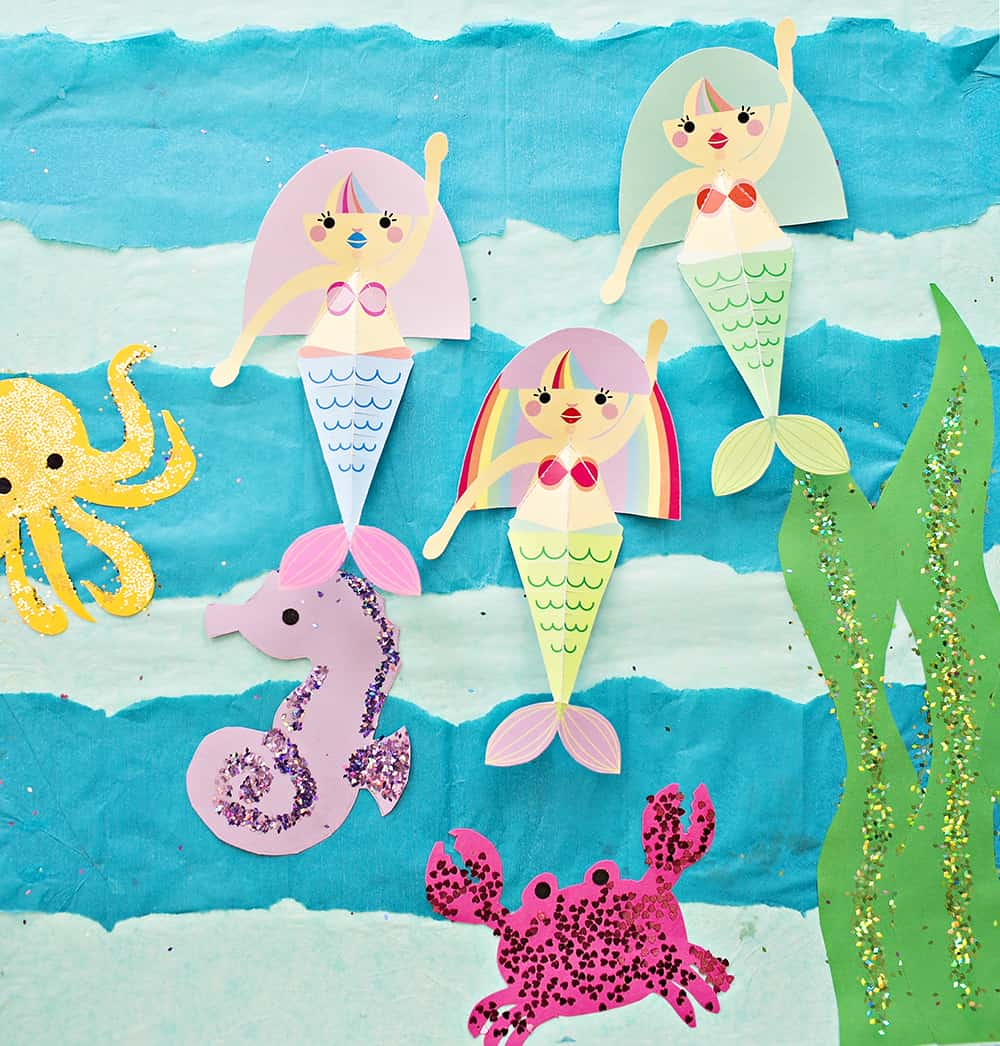 Mermaid Craft Template