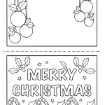 Merry Christmas Card Printable Pdf Printable Free Templates