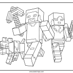 Minecraft Coloring Page Sketch Repo