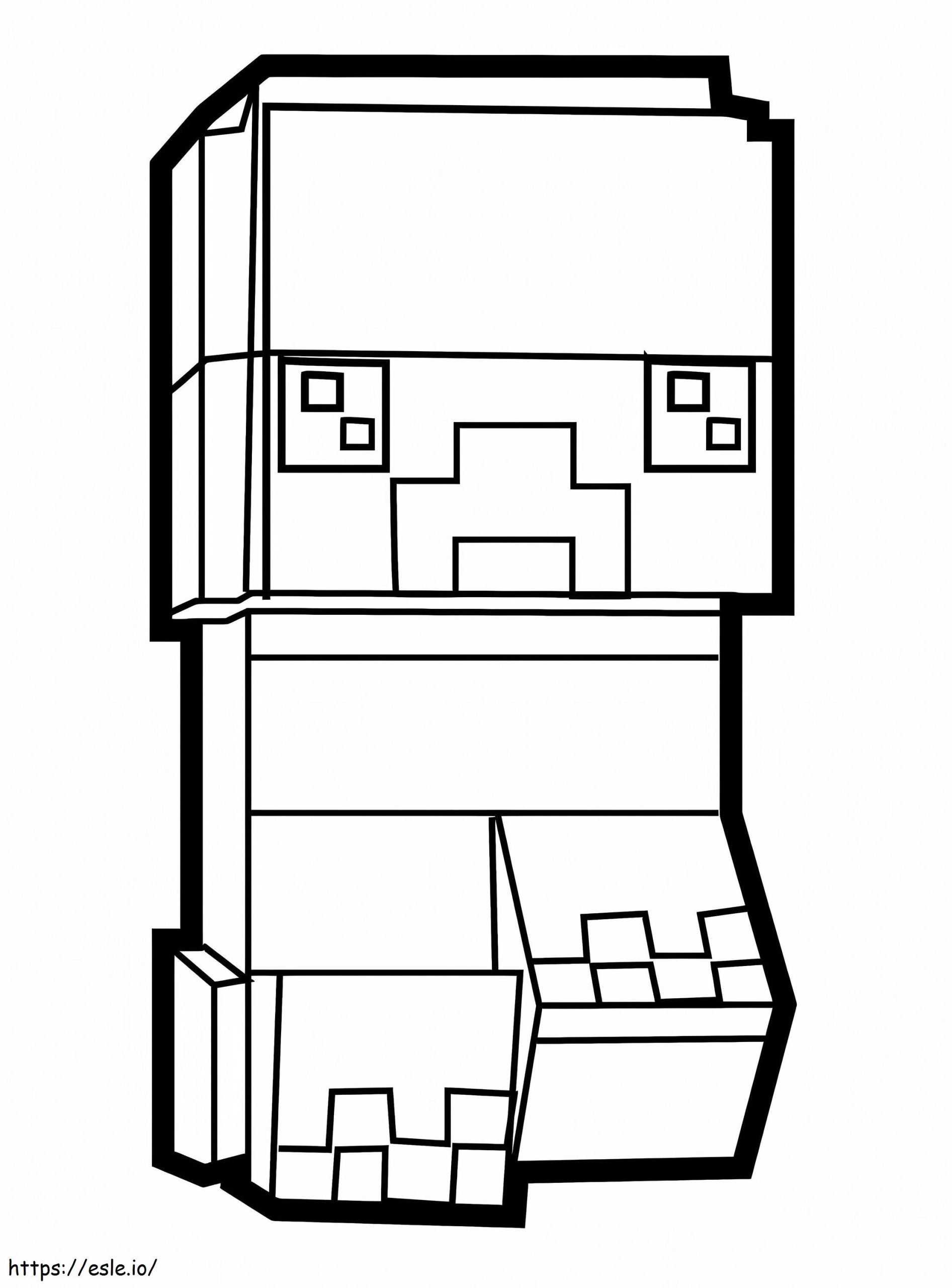 coloring page minecraft