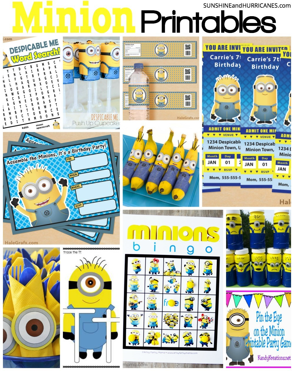 printable minion craft printable minion craft