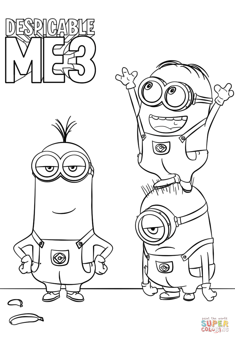 Minions Coloring Pages Disney Coloring Pages Free Printable Coloring 