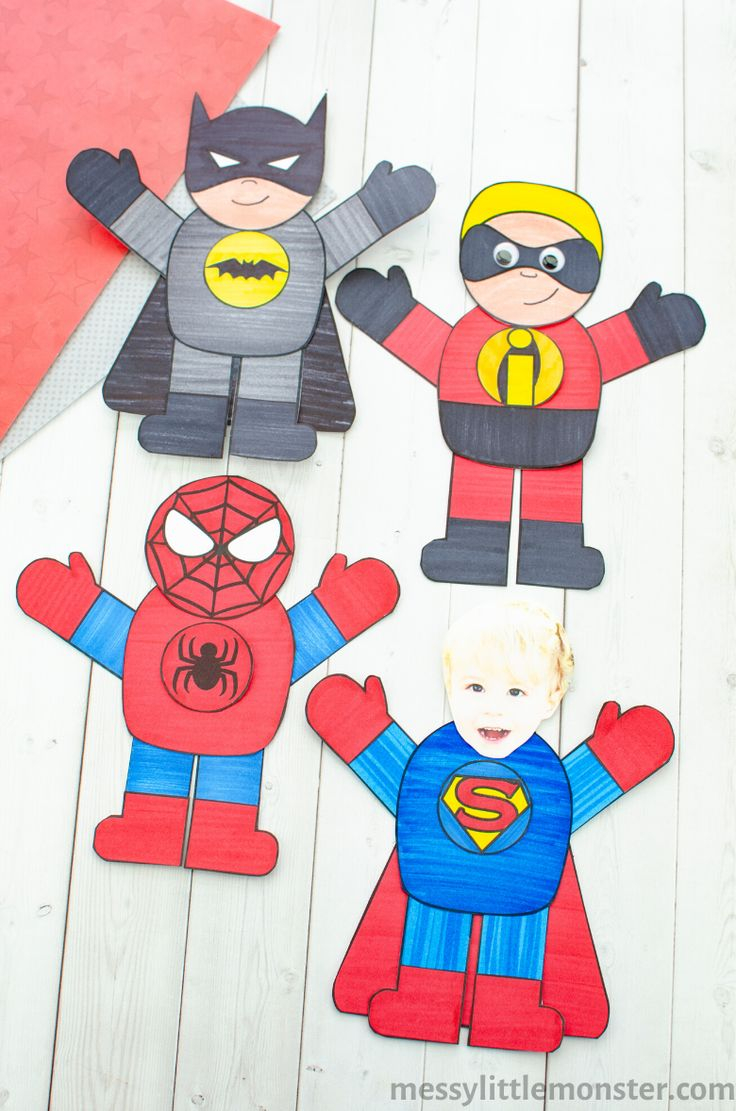 free printable superhero crafts for kids