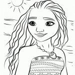 Moana Portrait Coloring Printable Page COLORING PAGES PRINTABLE COM