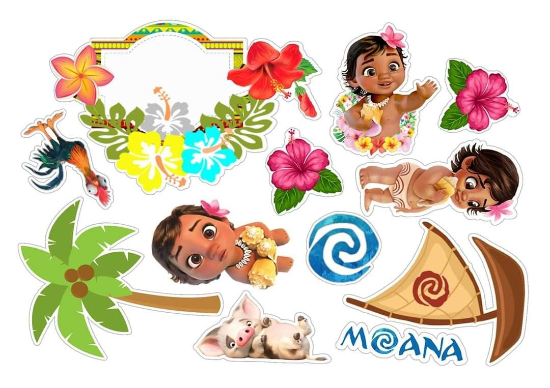 Moana Printable Cake Topper Dev onallcylinders