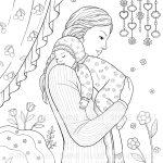 Mom And Baby Coloring Pages Coloring Home