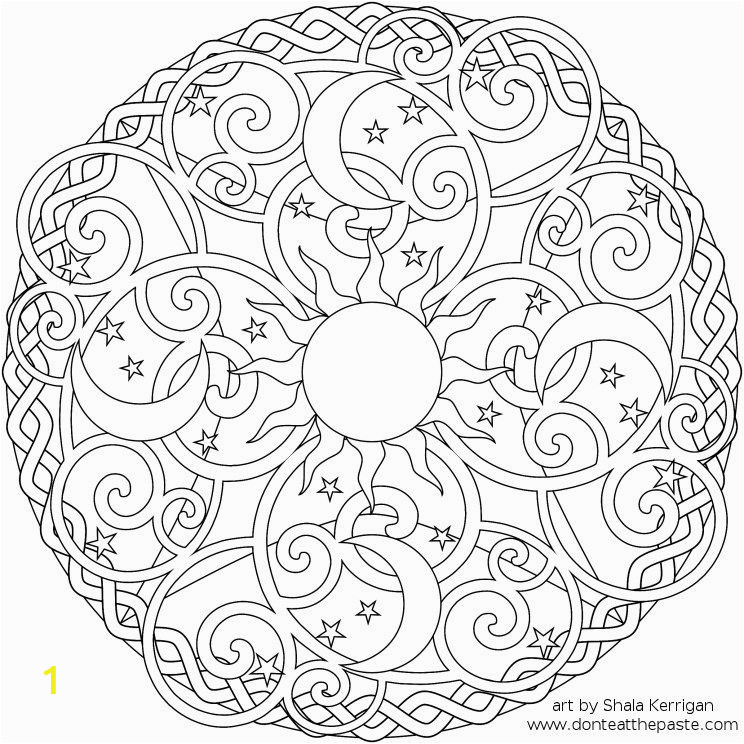 Monday Mandala Coloring Pages Divyajanan