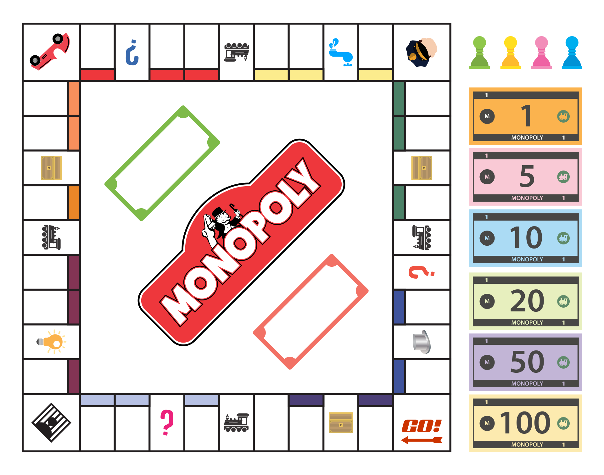 Monopoly Board Game Printable