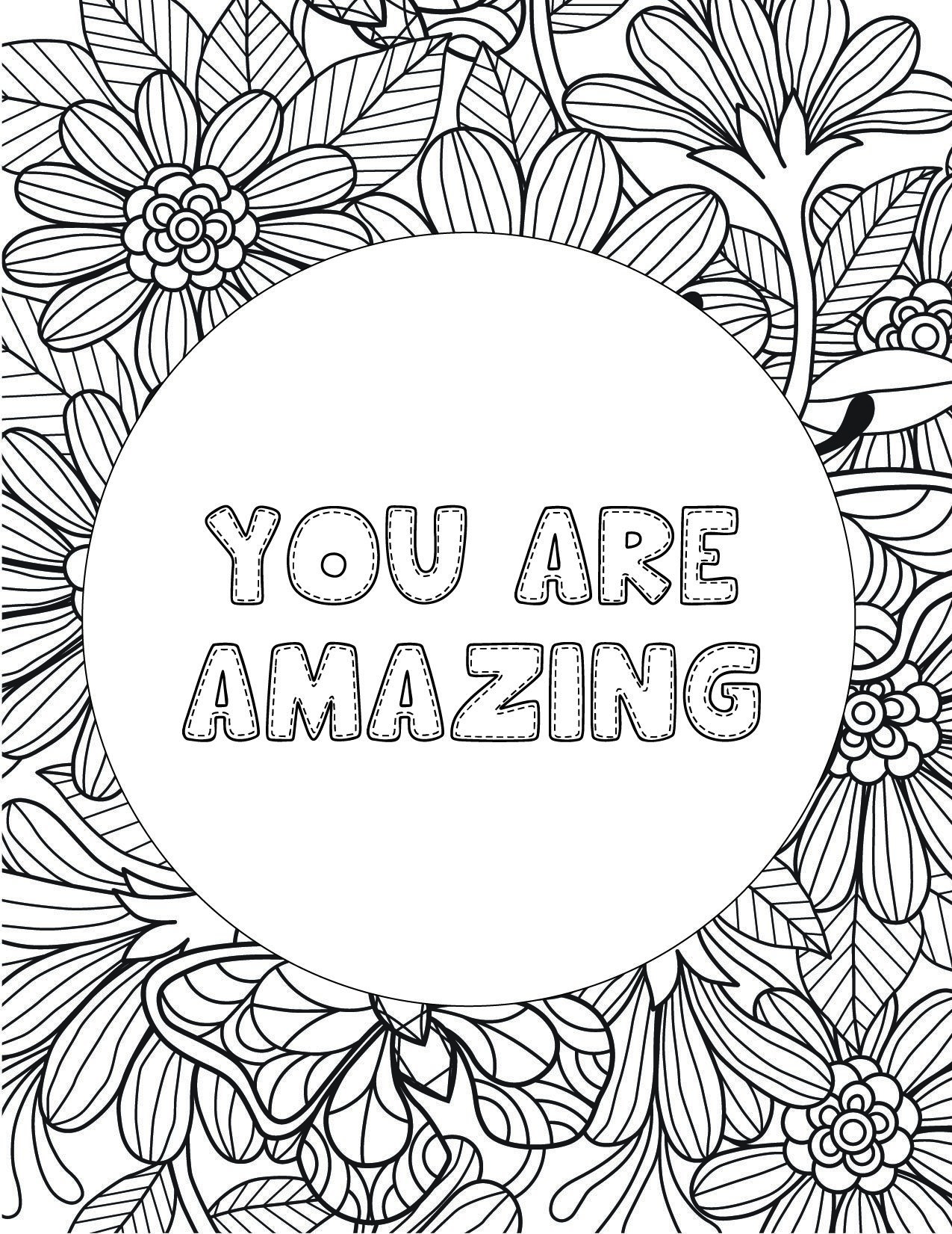 printable adult coloring pages quotes pdf
