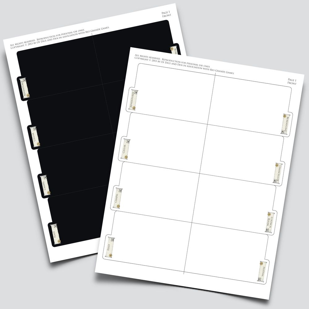 Mtg Card Dividers Printable Printable Templates