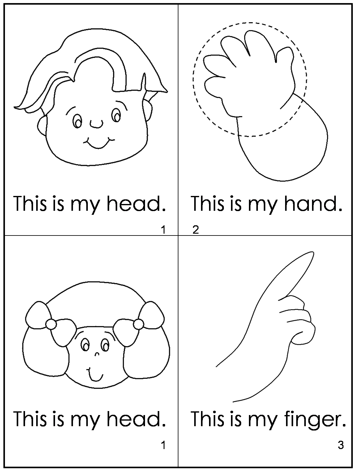 my body theme activities for toddlers printable