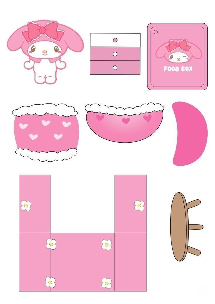 My Melody Paper Doll Printable