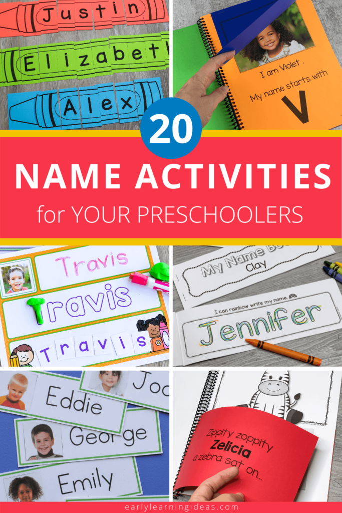 Name Activities For Preschool Early Learning Ideas
