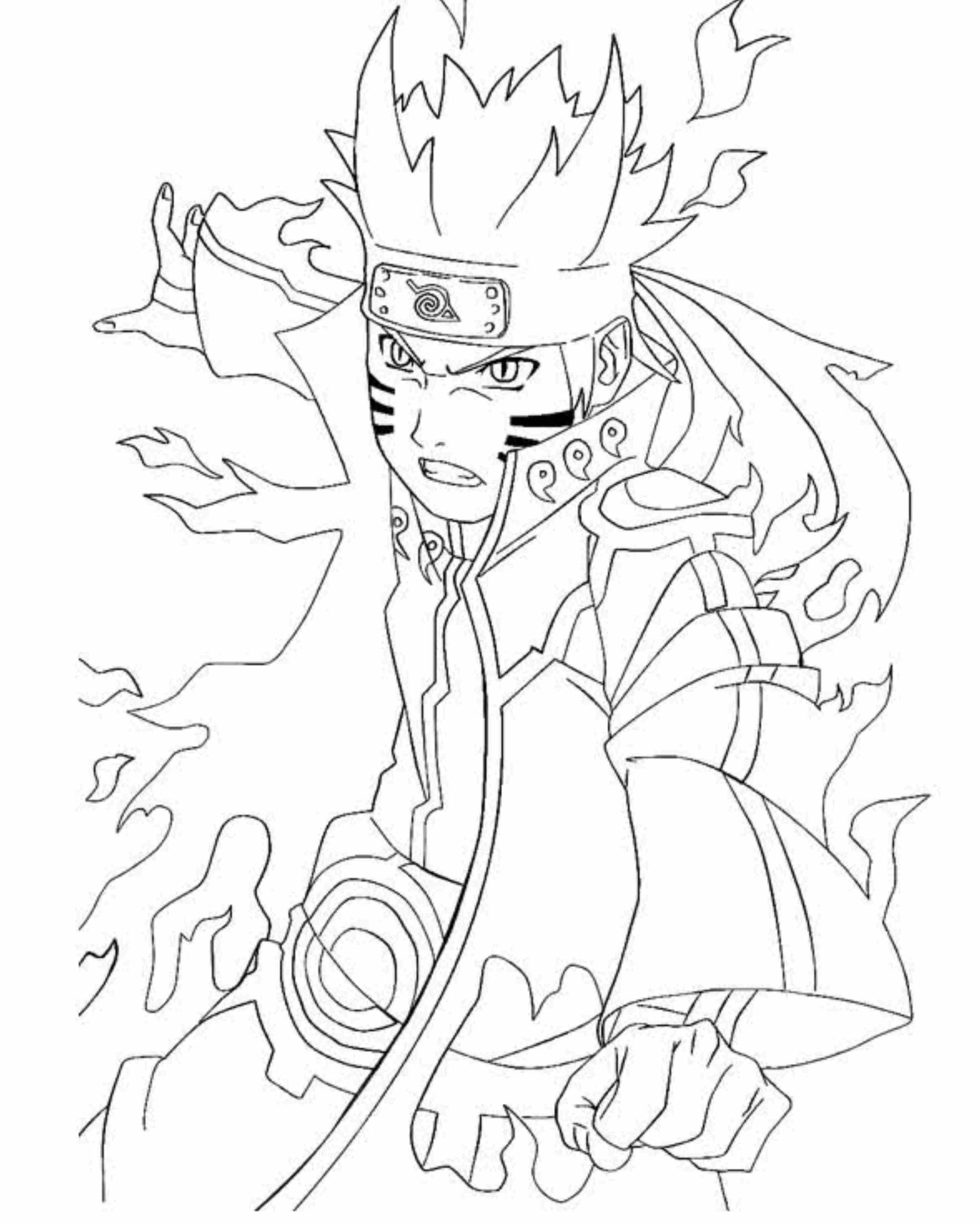 Naruto Uzumaki Coloring Pages Coloring Home