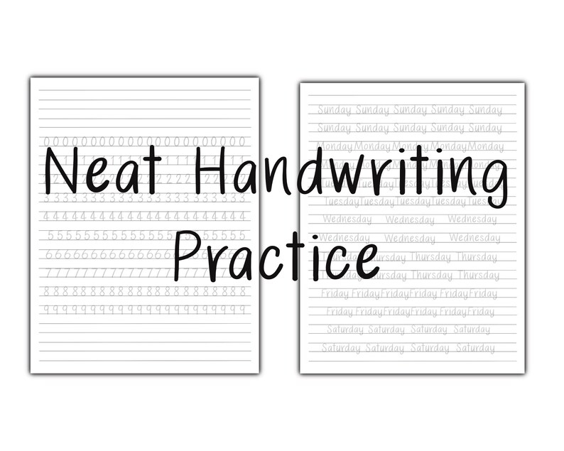 Neat Handwriting Practice Sheets Neat Handwriting Worksheets Neat 