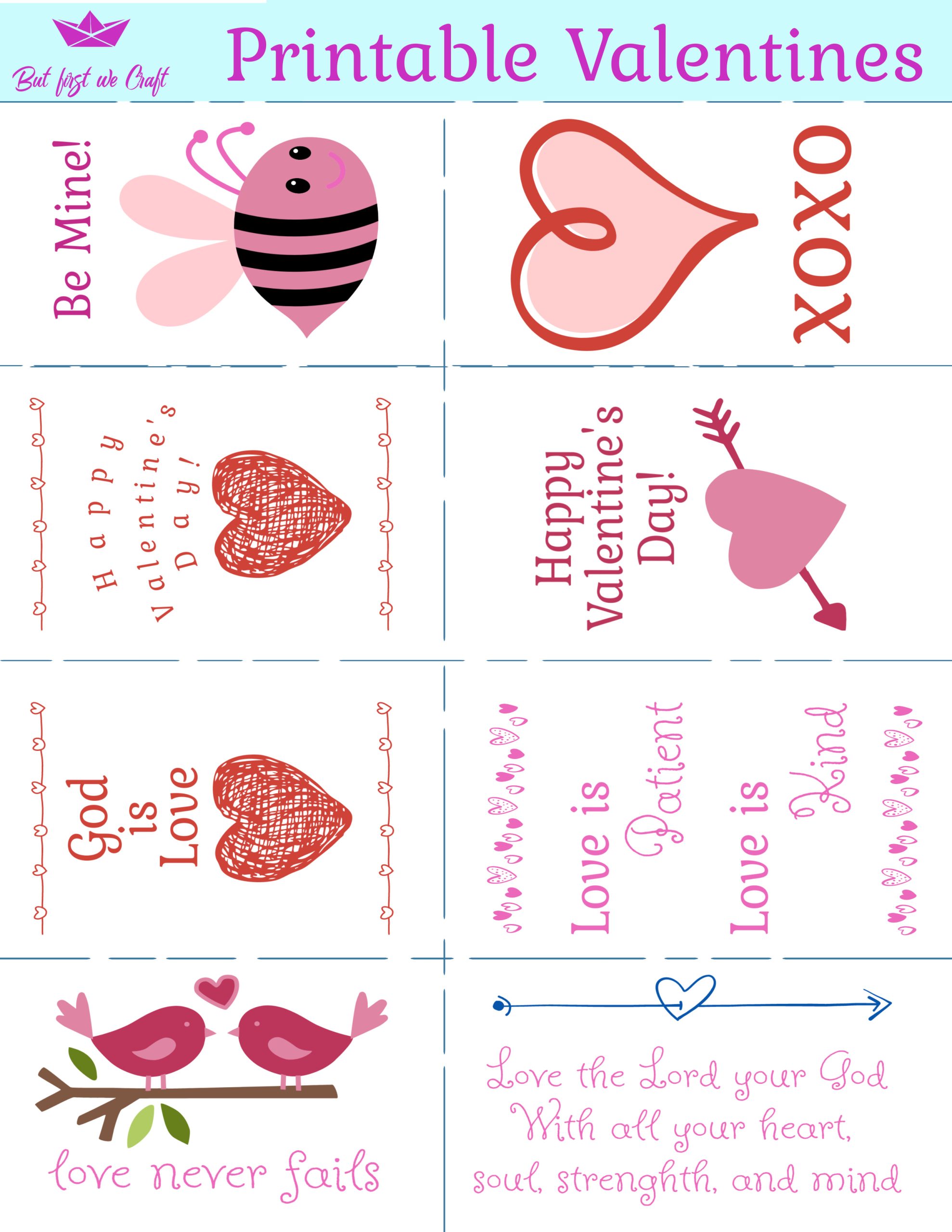 printable valentines day crafts for toddlers