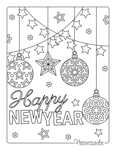 New Year Colouring Pages 2023 Get New Year 2023 Update