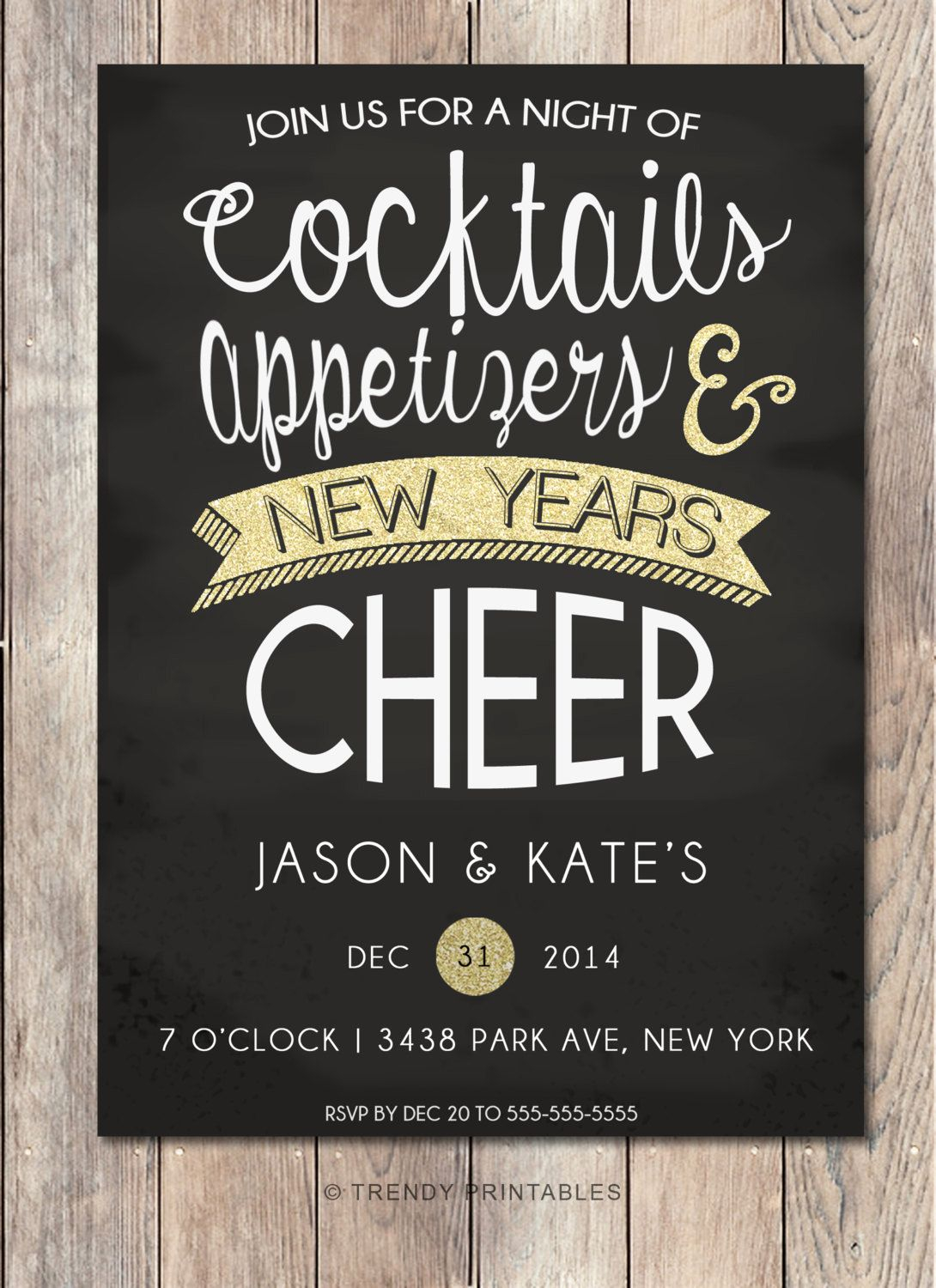 New Years Eve Invitation Wording Letter Words Unleashed