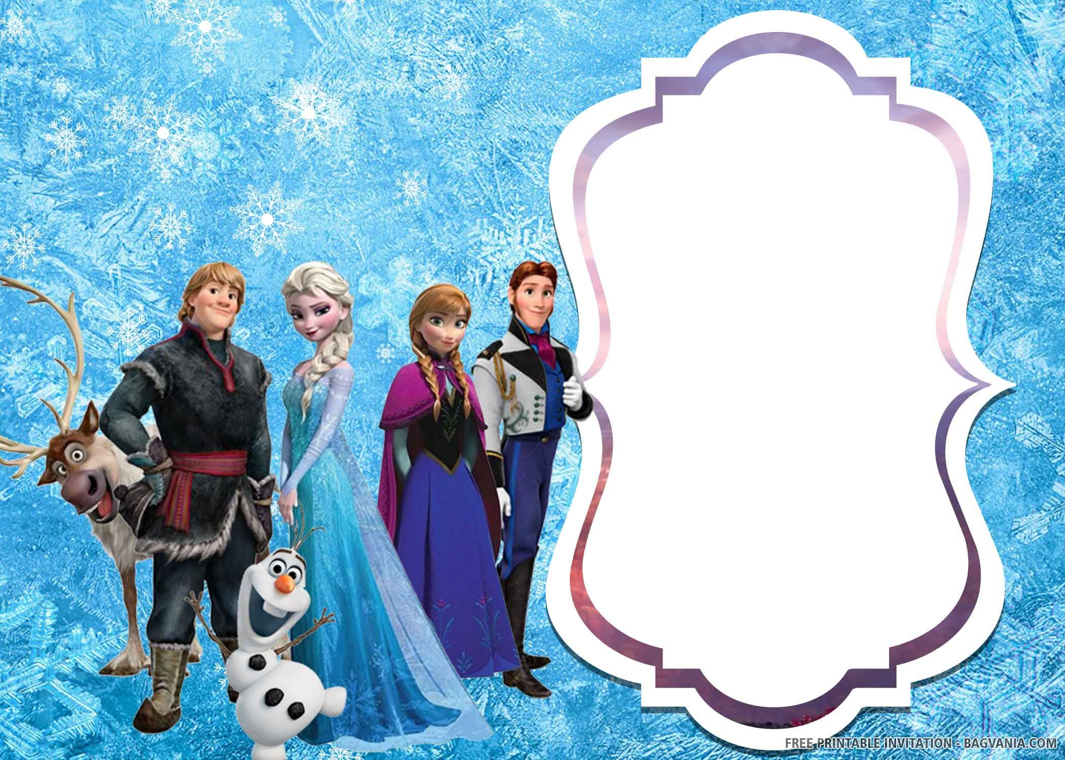 Nice FREE PRINTABLE Elsa Of Frozen 2 Birthday Invitation Templates 