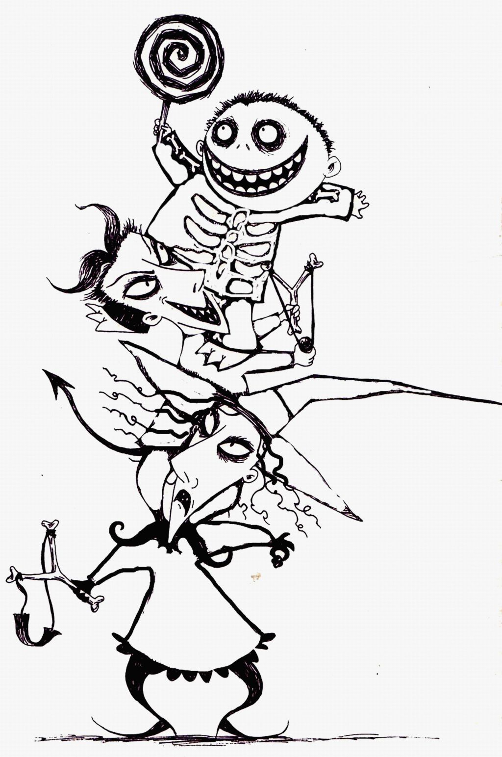 Nightmare Before Christmas Coloring Pages Printable Coloring Home