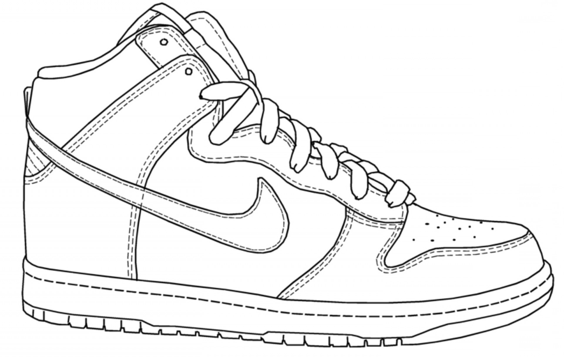 printable coloring pages nike shoes