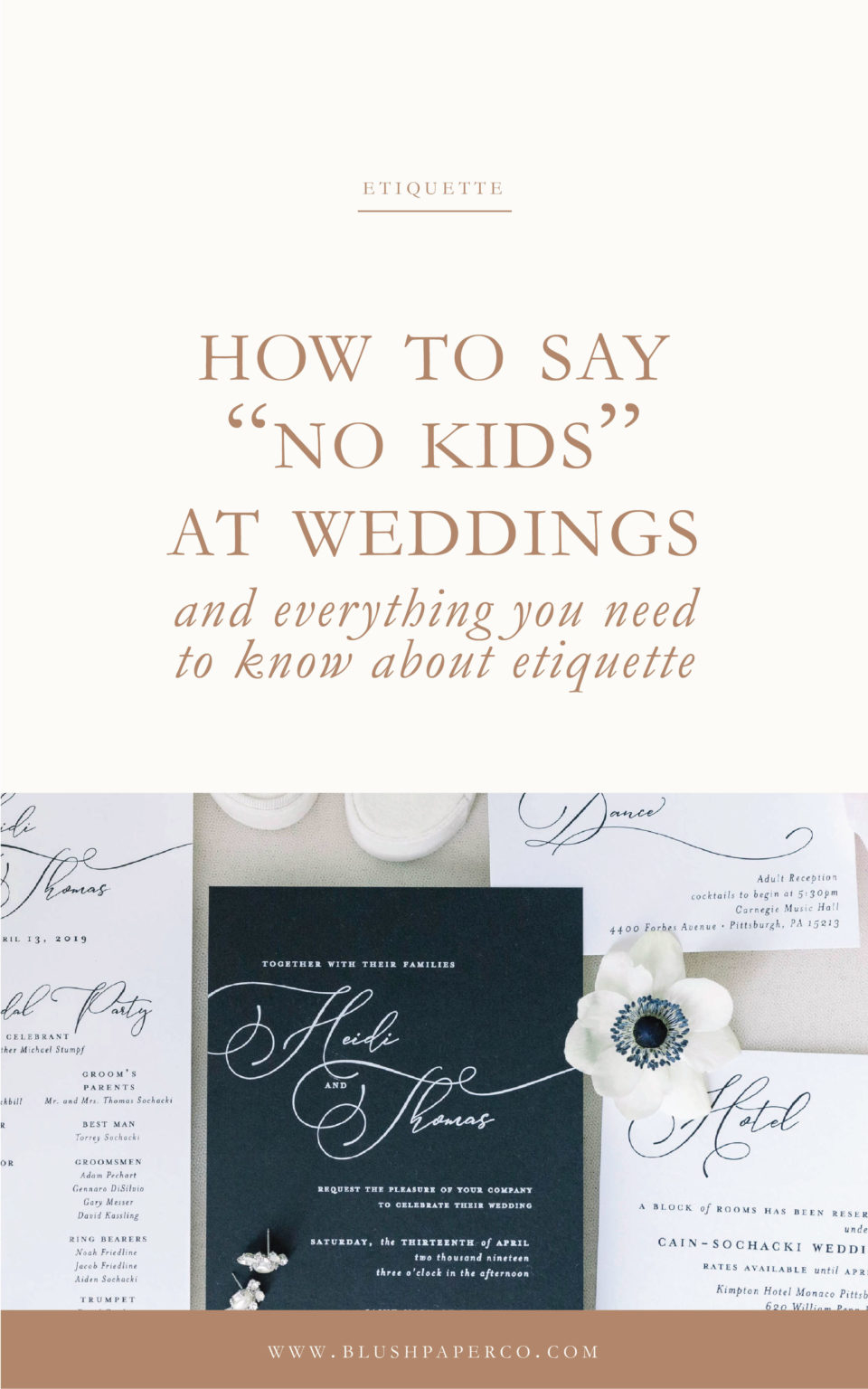 invitation wording no kids