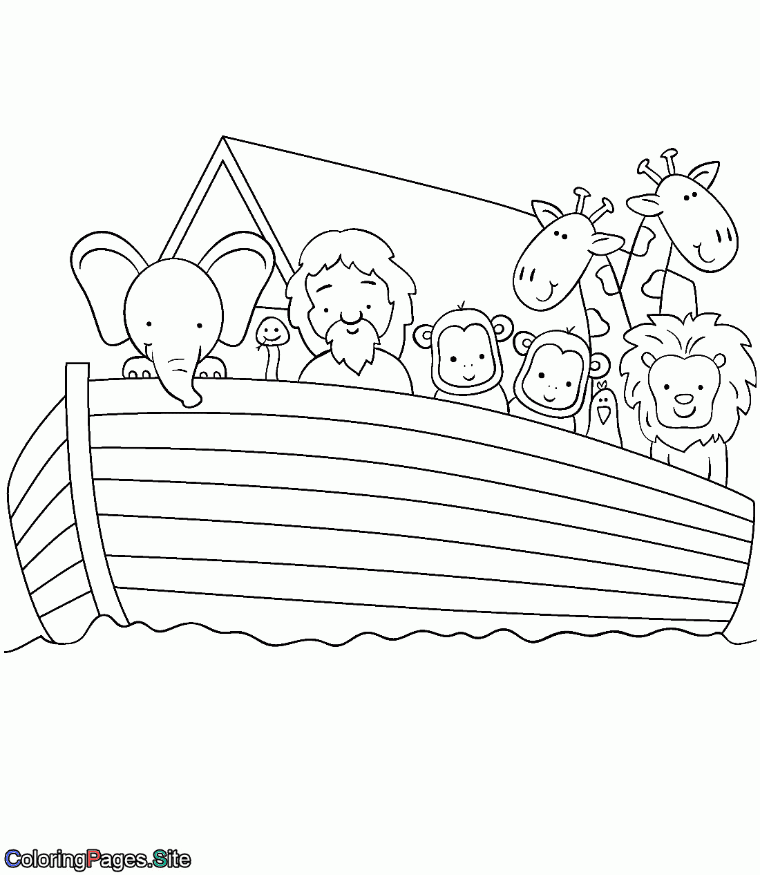 Noah 39 s Ark Printable Coloring Page