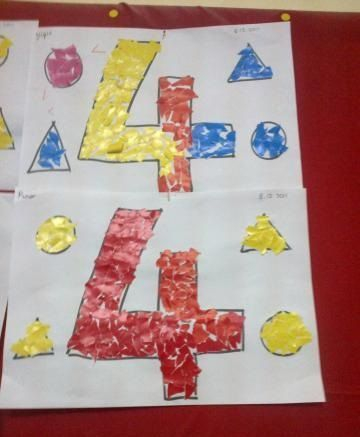 Number 4 Craft Idea Crafts And Worksheets For Preschool Toddler And 
