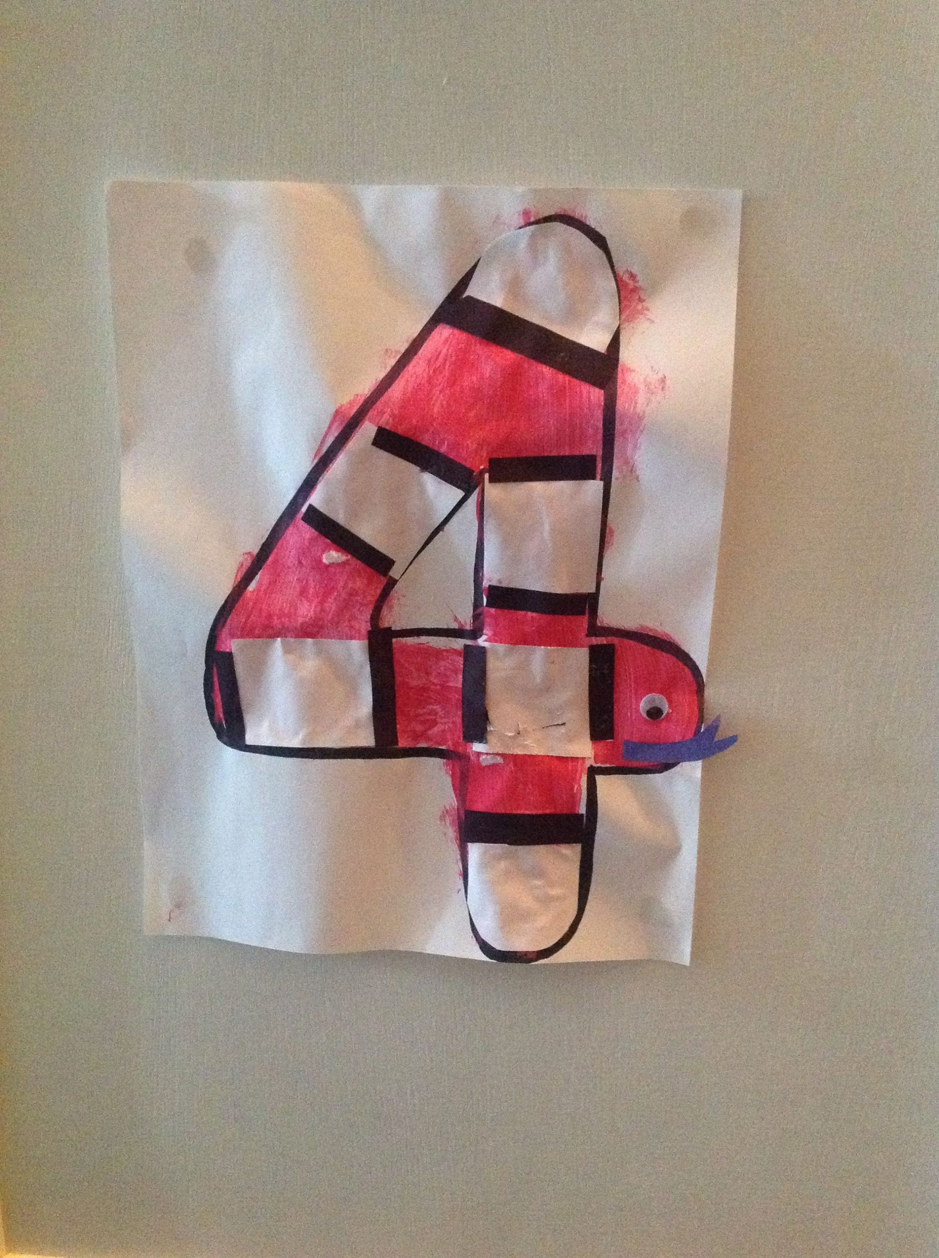 Number 4 Craft Preschool Art Projects Preschool Art Crafts