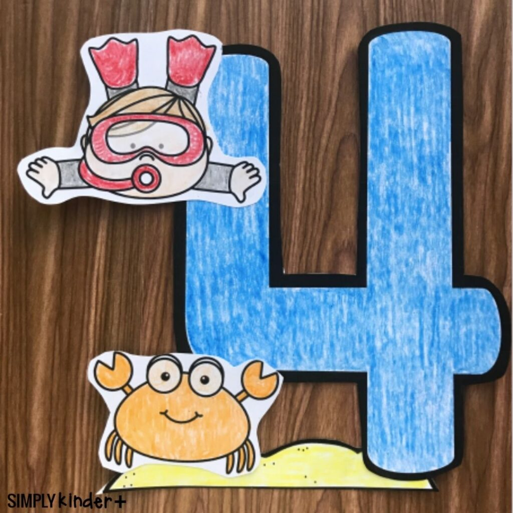 number 4 crafts for toddlers printable number 4 crafts for toddlers printable