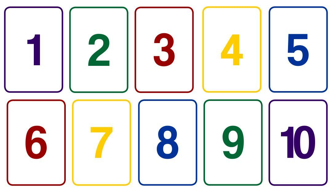 printable number cards 1 10 printable number cards 1 10