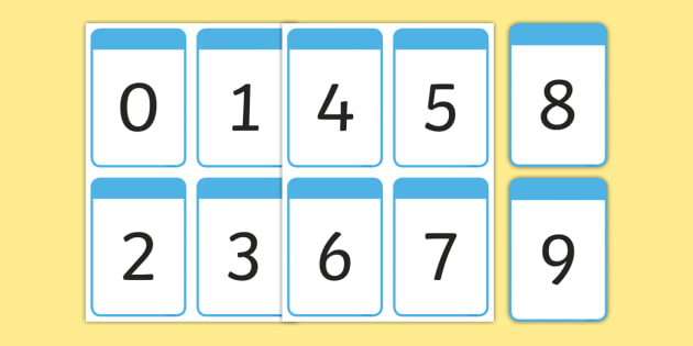 Number Cards 09