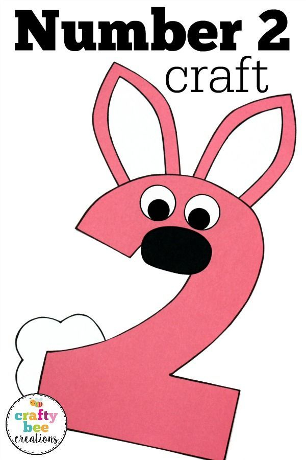 Number Craft Activities Two Craft Two Bunny Slippers Craft Activity 