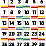 Number Flashcards 1 30 10 Free PDF Printables Printablee