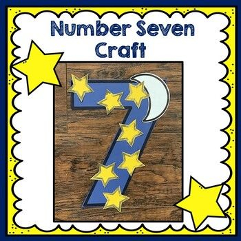 Number Seven Craft Number Crafts Number Crafts Numbers Preschool 