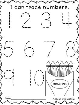 Number Tracing Worksheets For 3 Year Olds