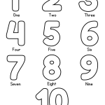 Numbers 1 10 Coloring Page
