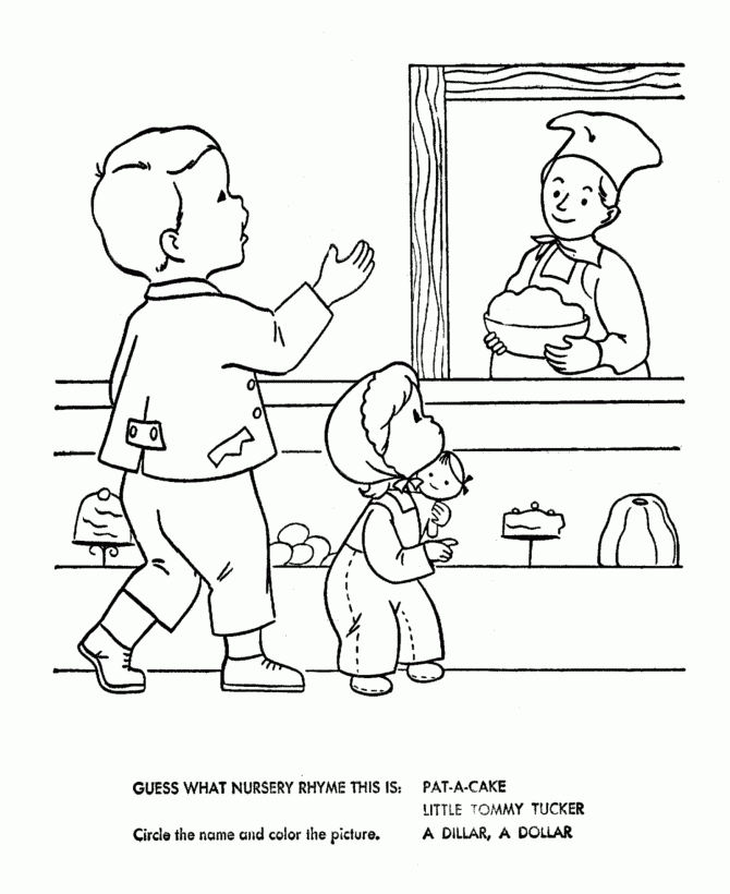 printable coloring pages for nursery