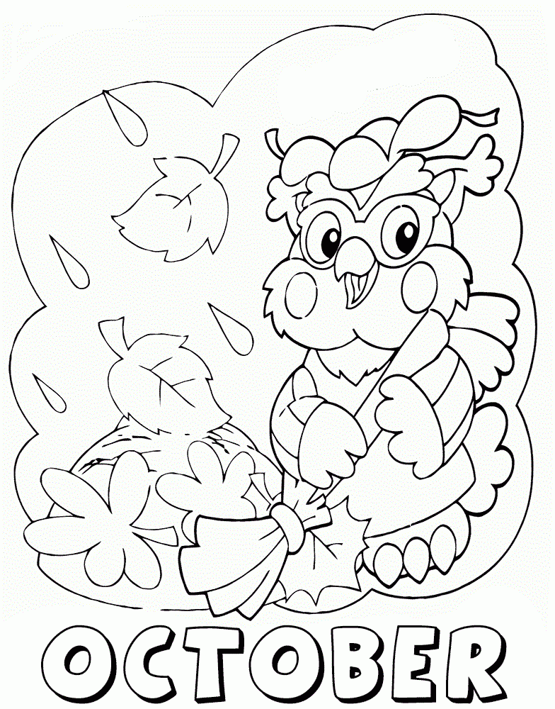 printable coloring pages for october