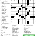 Onlinecrosswords Net Printable Daily Crosswords Php Printable