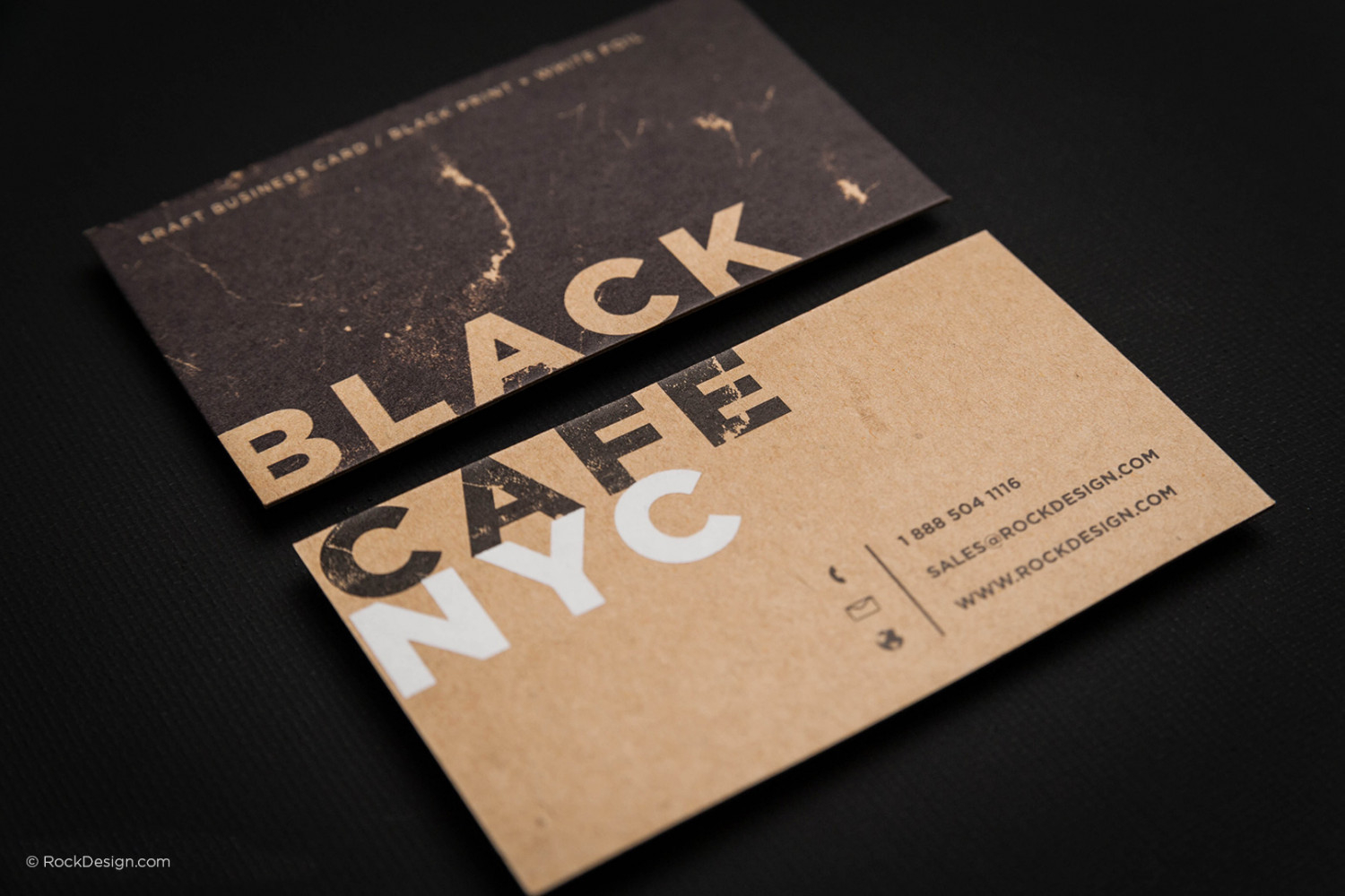 ORDER Kraft Paper Business Card Templates RockDesign