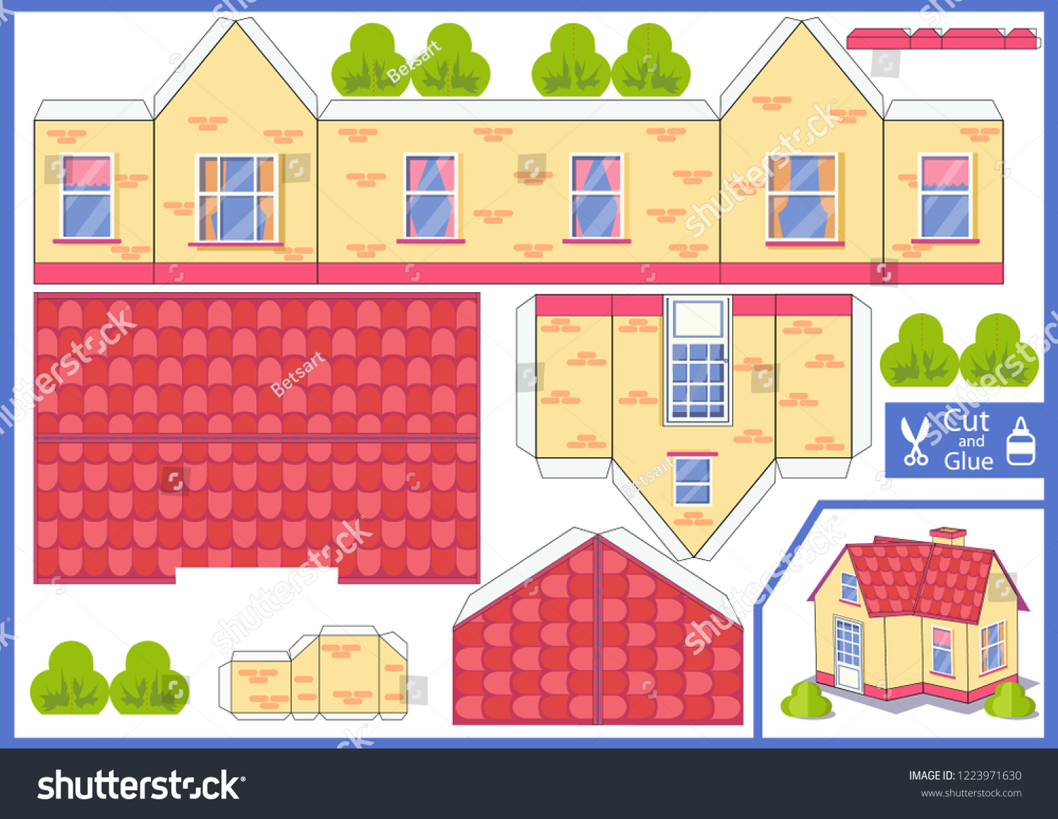 Origami Paper Paper Party Supplies Printable Paper Houses Etna pe