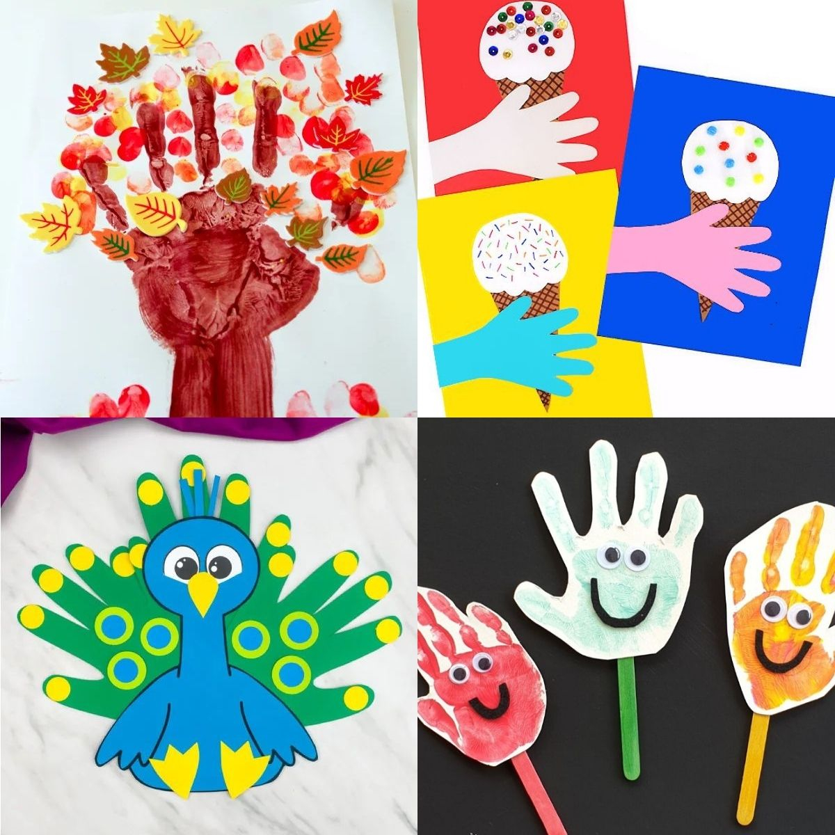 handprint crafts for toddlers