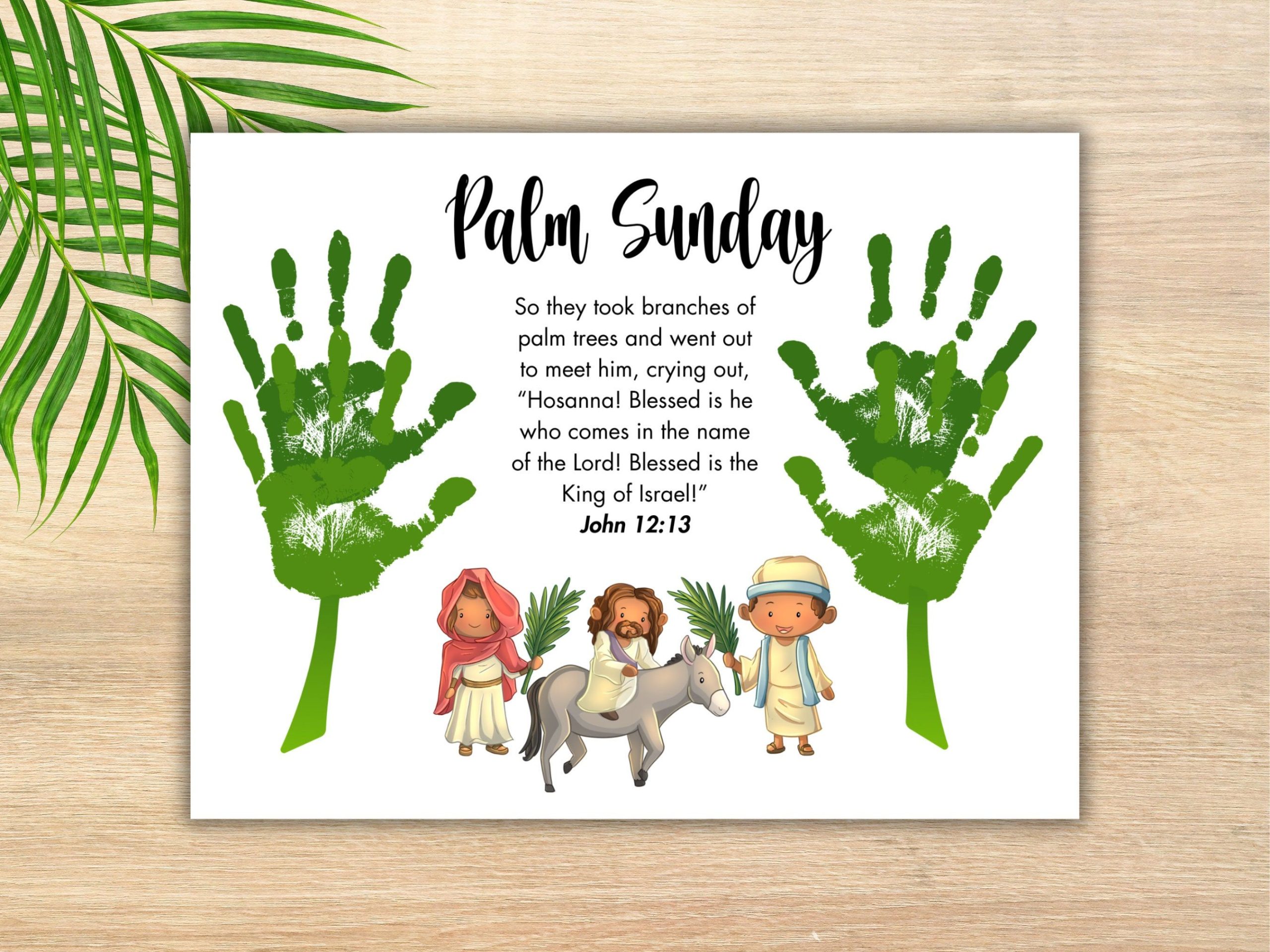 palm sunday crafts for toddlers printable