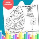Palm Sunday Palm Leaf Kids Craft Sunday School Holy Week Activity