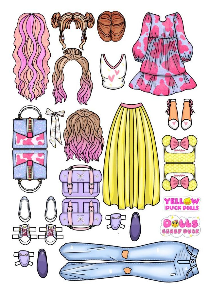 Paper Clothes For New Paper Doll In Album PAPER CRAFT DIY EASY