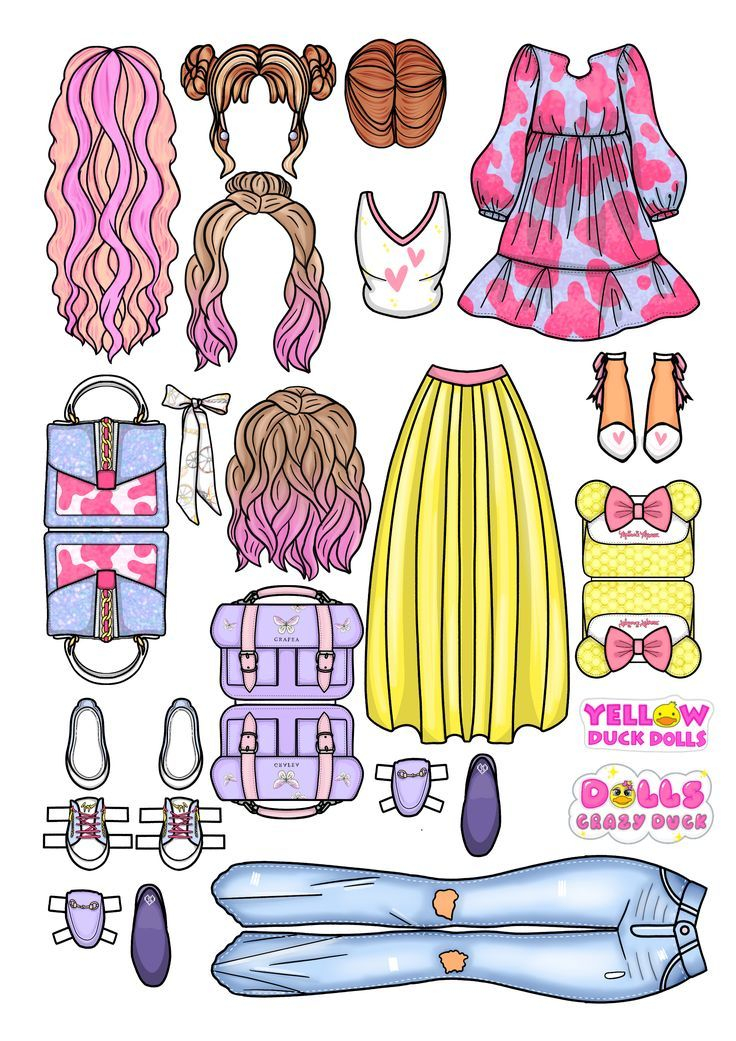 Paper Clothes For New Paper Doll In Album PAPER CRAFT DIY EASY 