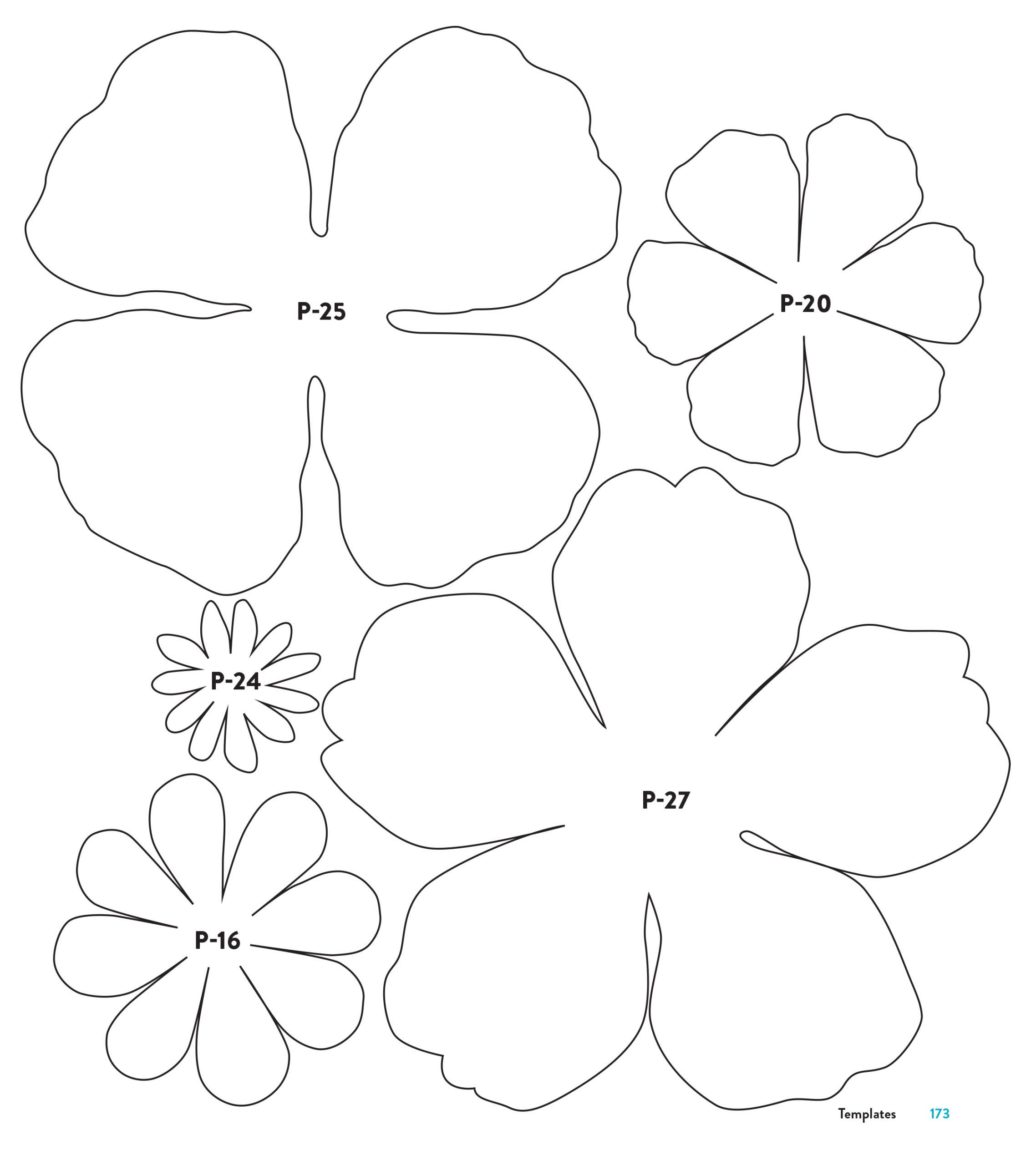 Paper Flower Templates Printables