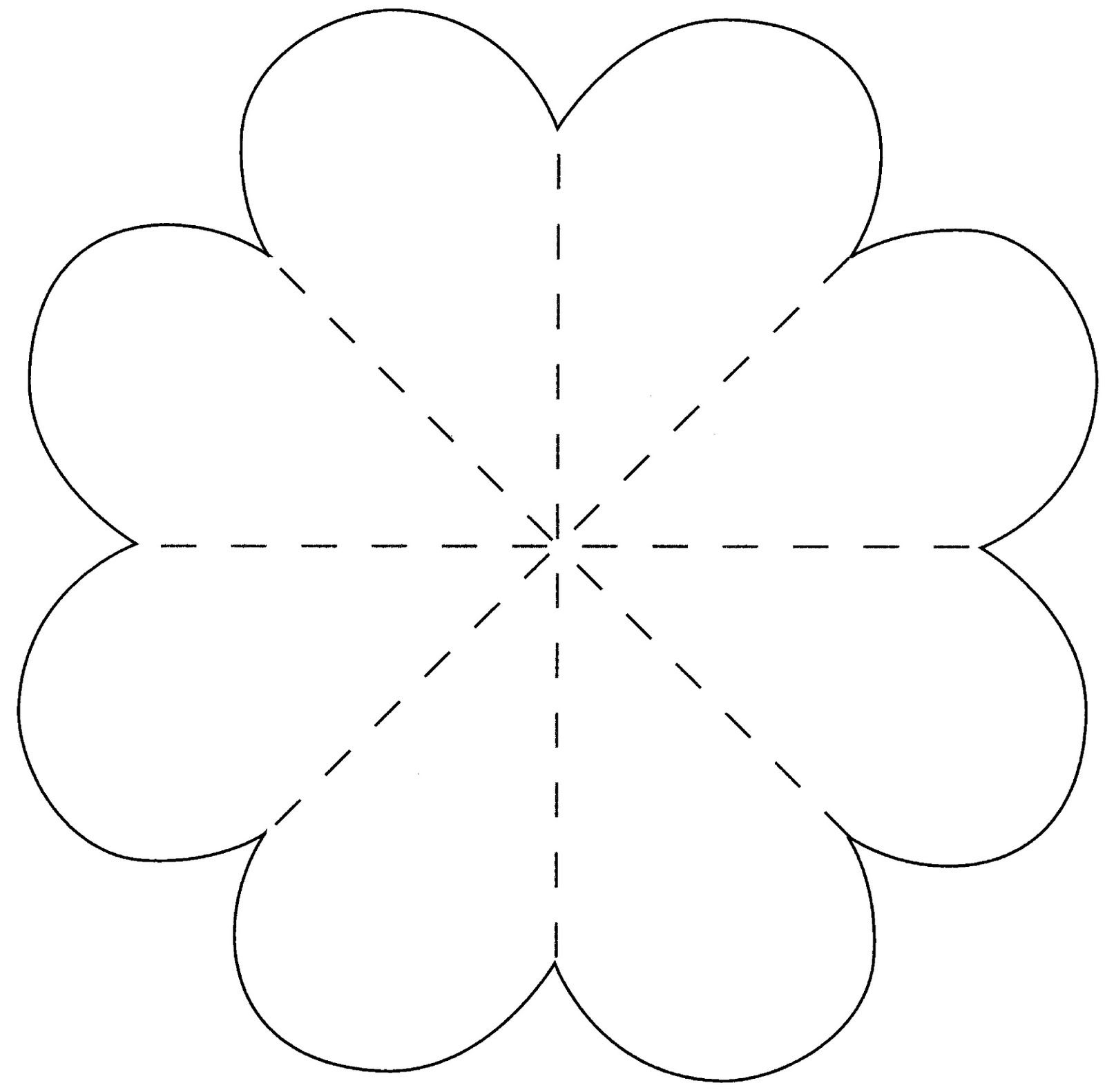 Paper Heart Flower Craft With Template Artofit